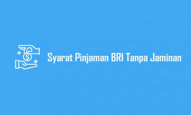 Syarat Pinjaman BRI Tanpa Jaminan