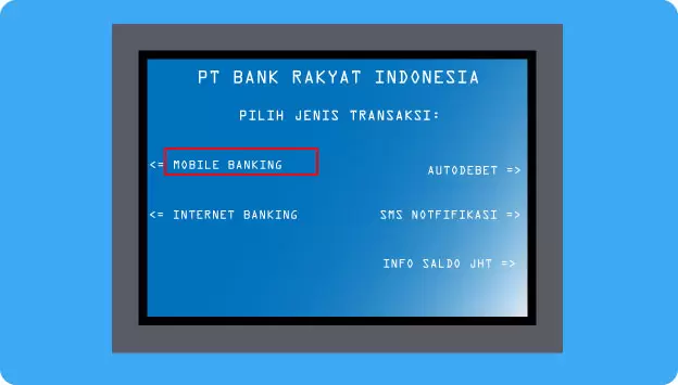 Cara daftar Bri Mobile Banking via ATM Bri