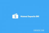 Saldo Minimal Deposito BNI