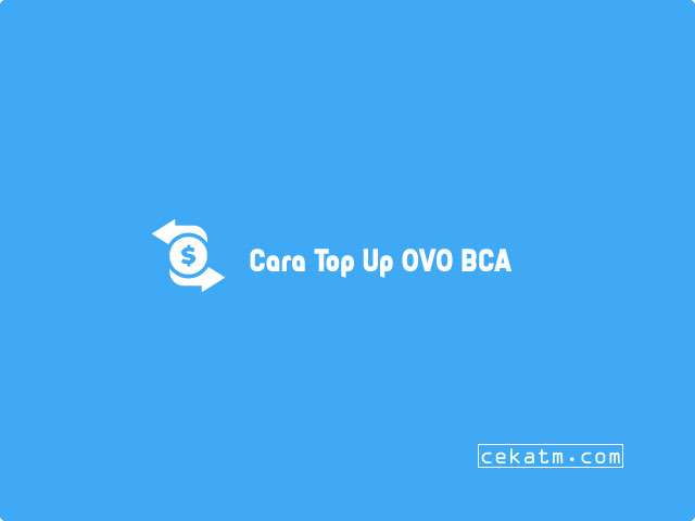 cara top up ovo bca