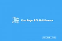 Cara Bayar BCA Multifinance