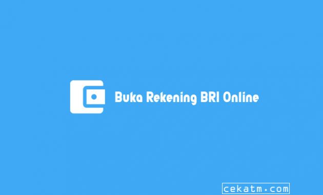 Buka Rekening BRI Online
