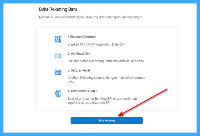 cara buka rekening bri online