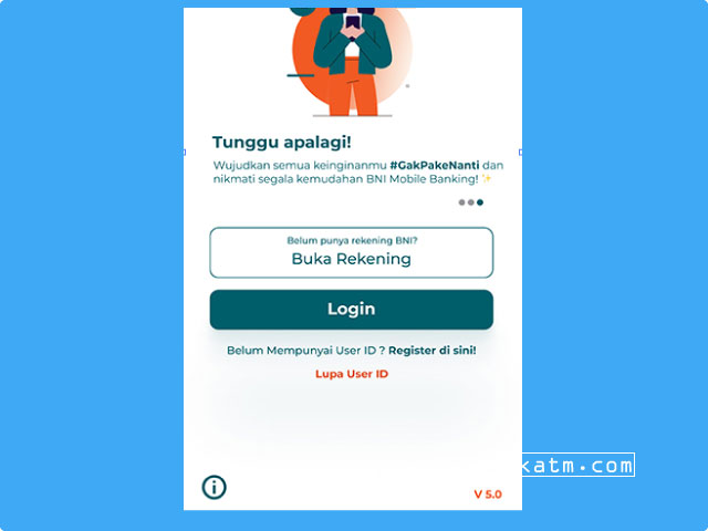 Cara login Bni Mobile Banking