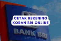 Cetak Rekening Koran BRI Online