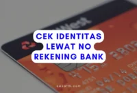 Cek Identitas Lewat No Rekening Bank