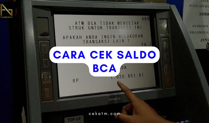 Cara Cek Saldo BCA Tanpa Ke ATM