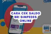 Cara Cek Saldo BRI Simpedes Online