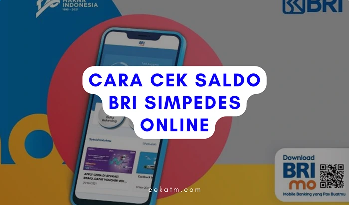 Cara Cek Saldo BRI Simpedes Online