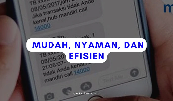 Mudah ,Nyaman dan efisien.