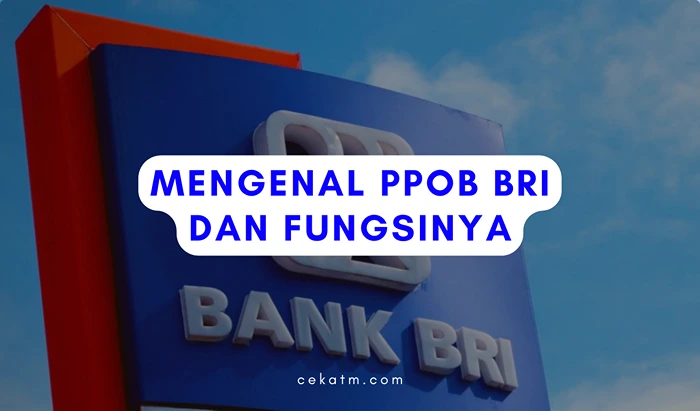 Mengenal PPOB BRI dan Fungsinya