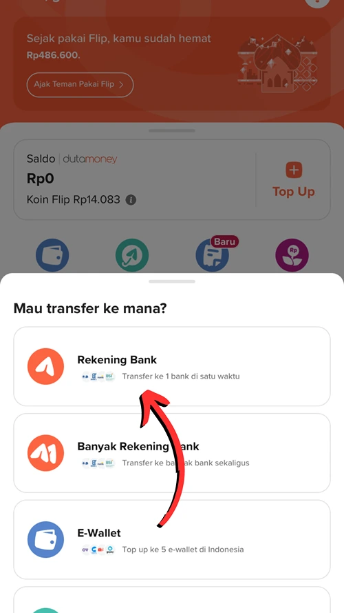 Cara Transfer Tanpa Biaya Admin BCA ke BRI via Flip