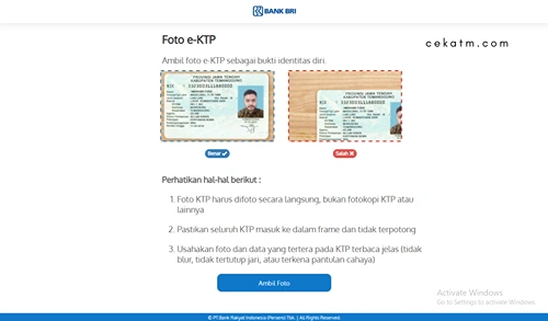 Cara Membuat ATM BRI Online via Website