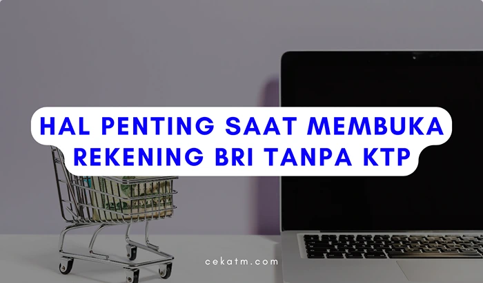 Hal Penting Saat Membuka Rekening BRI tanpa KTP