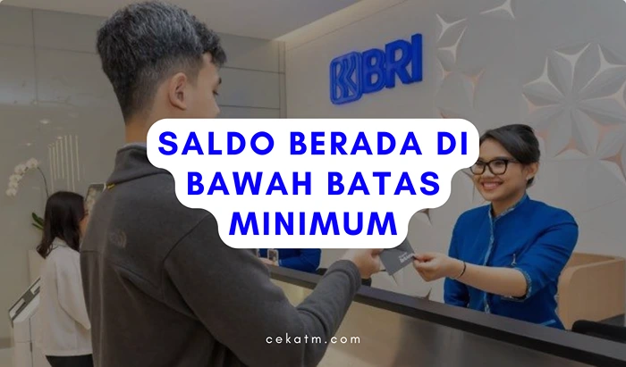 Saldo Berada di Bawah Batas Minimum