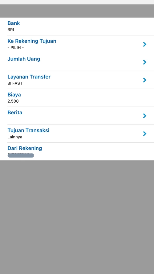 Cara Transfer Tanpa Biaya Admin BCA ke BRI Via Bi Fast