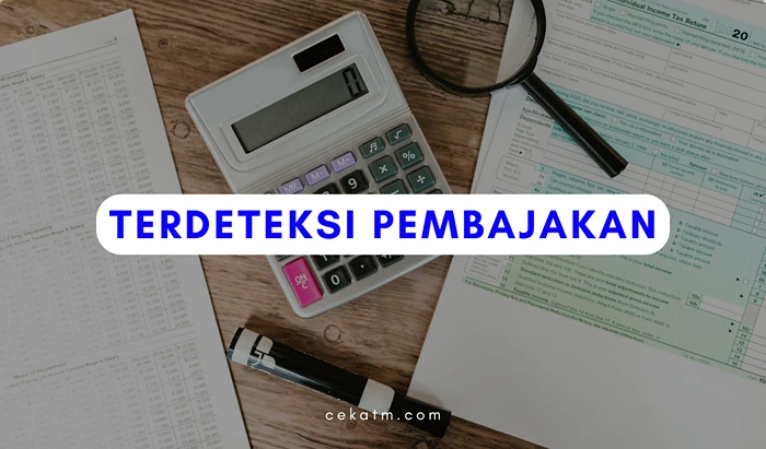 Terdeteksi Pembajakan