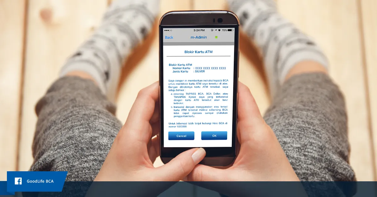 mengurus ATM BCA hilang online