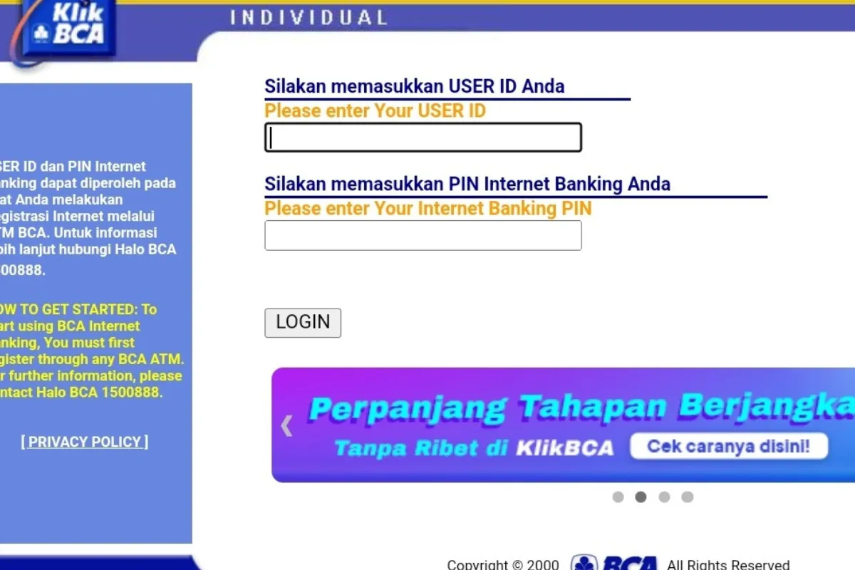 Cara Bayar PNBP lewat Klik BCA