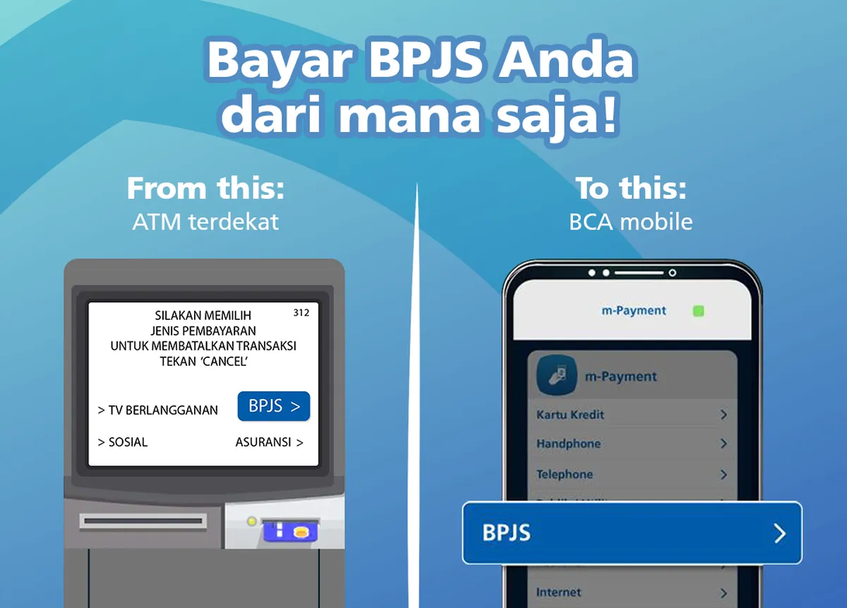cara bayar BPJS lewat m-banking BCA