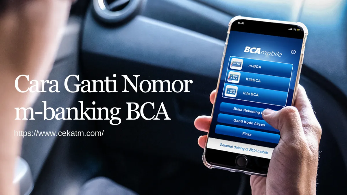 cara ganti nomor m-banking bca