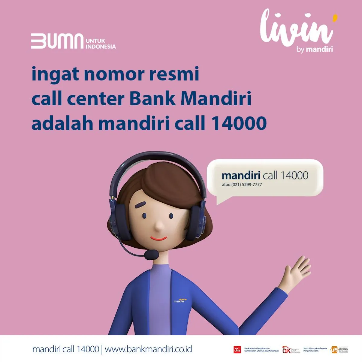 Hubungi Call Center Untuk Mengetahui Jam Offline Mandiri