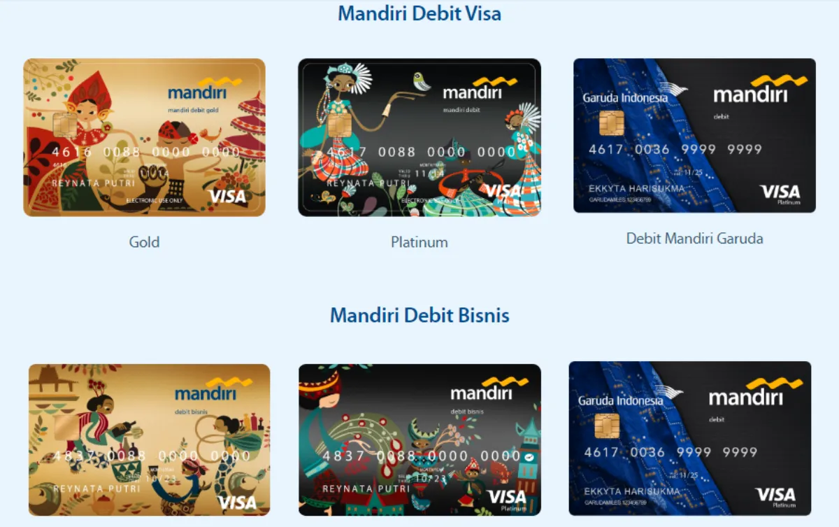 Mengenal Jenis Kartu Debit Mandiri