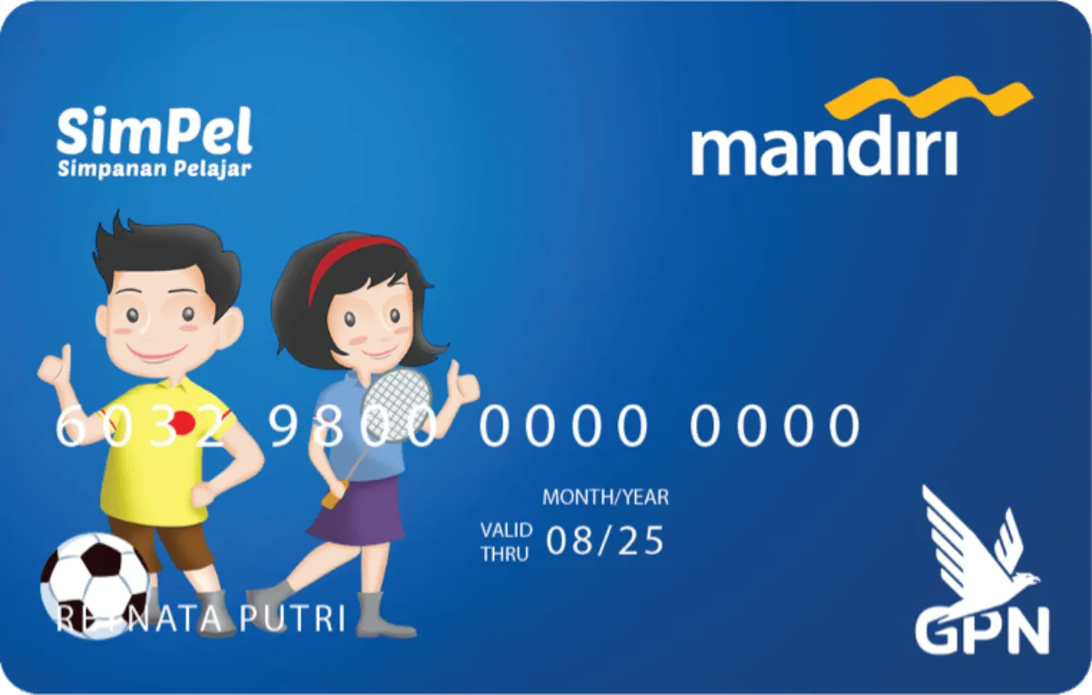 Kartu Mandiri SimPel Merupakan Salah Satu Kartu ATM Mandiri Warna Biru